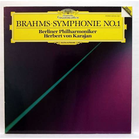 brahms symphony no 1 in c minor op 68 by herbert von karajan lp with