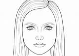 Draw Face Drawing Female Head Step Sketch Drawings Paintingvalley Size Realistic sketch template
