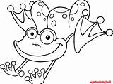 Frog Coloring Printable Books sketch template