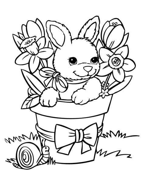 cute baby rabbit coloring page   coloring pages