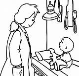 Caillou Doctor Coloring Children Wecoloringpage sketch template