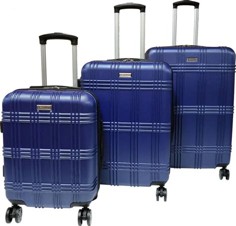bolcom  delige bagage koffer  dubbele wielen trolley blauw
