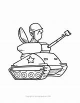 Tank Coloring Pages Transportation Printable sketch template