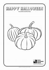 Coloring Halloween Pumpkins Pages Cool sketch template