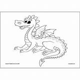 St George Activities Dragon Georges Colouring sketch template