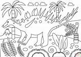 Coloring Kentrosaurus Pages Drawing Paper sketch template