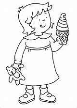 Coloring Pages Caillou Ice Cream Eating Rosie Printable Kids Print Color Book Printables Info Books Icecream Game Cartoon Categories Forum sketch template