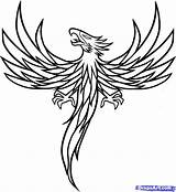 Phoenix Coloring Pages Bird Tattoo Drawing Line Outline Simple Small Adults Colouring Tattoos Designs Printable Japanese Easy Getdrawings Adult Color sketch template