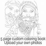Book Coloring Custom Color Made Personal Favorite Adult Personalized sketch template