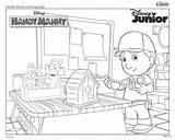 Toy Story Handy Manny Coloring Disney Pages Family sketch template