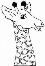 Giraffe Getdrawings Girafa Colorir Printable sketch template