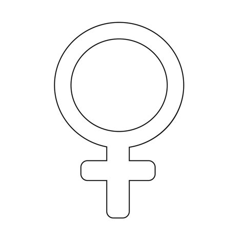 weibliche zeichen symbol abbildung  vektor kunst bei vecteezy