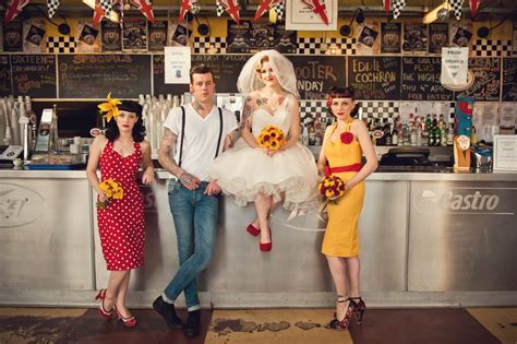 1950s rockabilly wedding at the ace cafe london