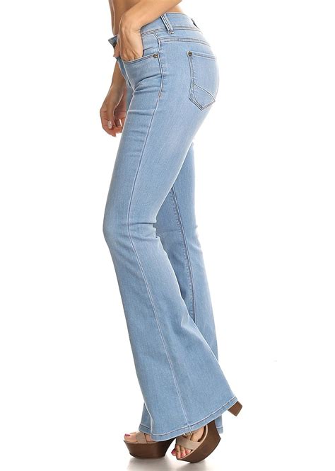 fashionlove classic premium denim flare bootleg bootcut jeans walmartcom