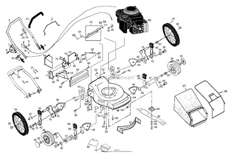 husqvarna  cha rpa   parts diagram  rotary lawn mower