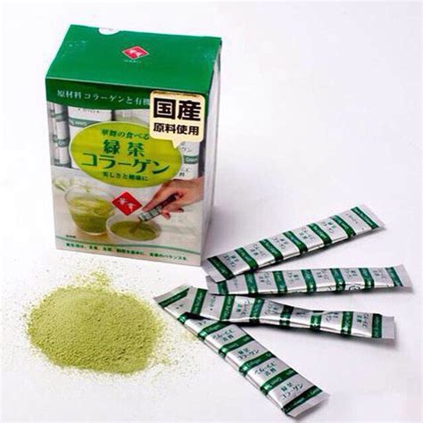 collagen hanamai chiết xuất trà xanh da cá da heo hàng nội địa nhật bản
