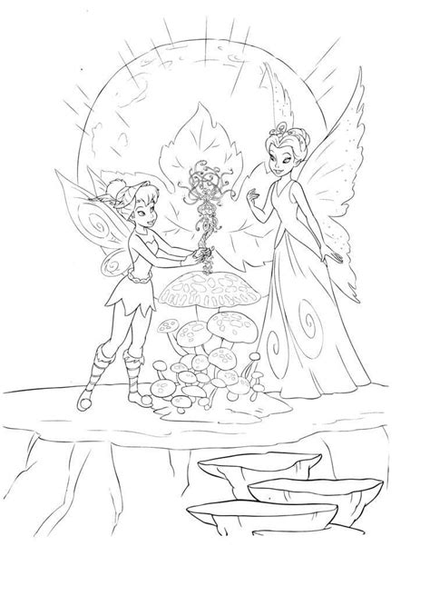 tinkerbell  queen clarion coloring page  print  color