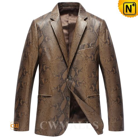 men s button front leather jacket cw816125