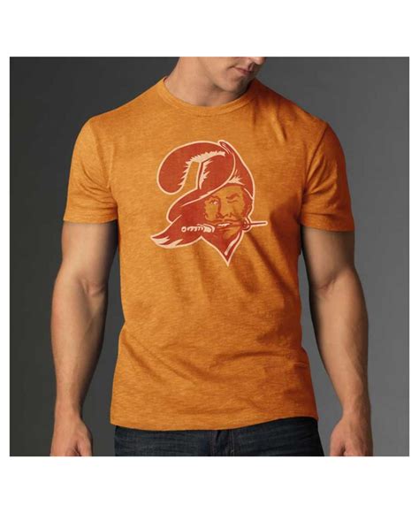 brand mens tampa bay buccaneers logo scrum  shirt  orange