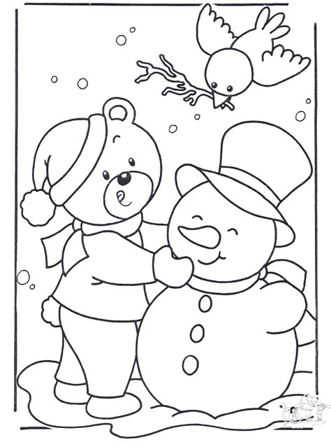 coloring page snow snow