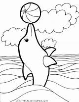 Dolphin Coloring Pages Tale Getdrawings sketch template