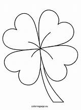 Clover Leaf Coloring Four Drawing St Pages Three Printable Shamrock Patric Clipart Kids Pattern Patrick Color Template Patricks Print Getdrawings sketch template