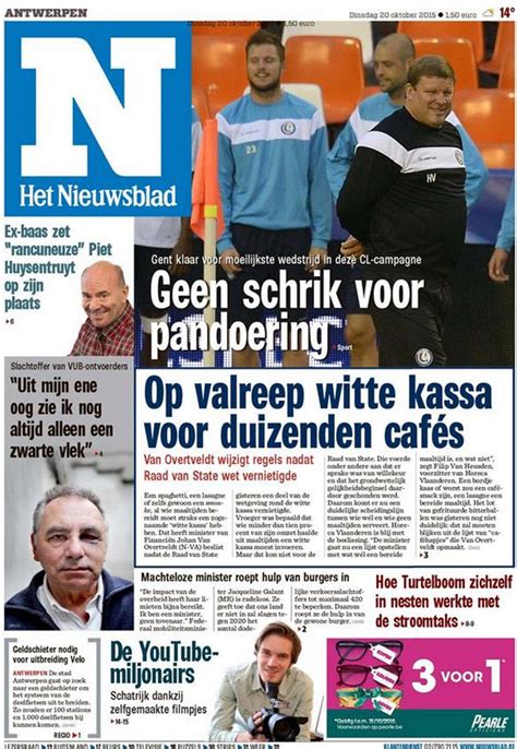 het nieuwsblad vernieuwt welkom  de nieuwe krant het nieuwsblad