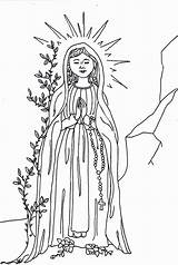 Coloring Mary Jesus Mother Angel Clipart Pages Library Line Comments sketch template