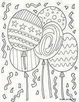 Coloring Doodle Pages Birthday Alley Celebration Printable Balloons Happy Celebrations Adult Colouring Print Kids Color Sheets Getcolorings Printables Patterns Choose sketch template
