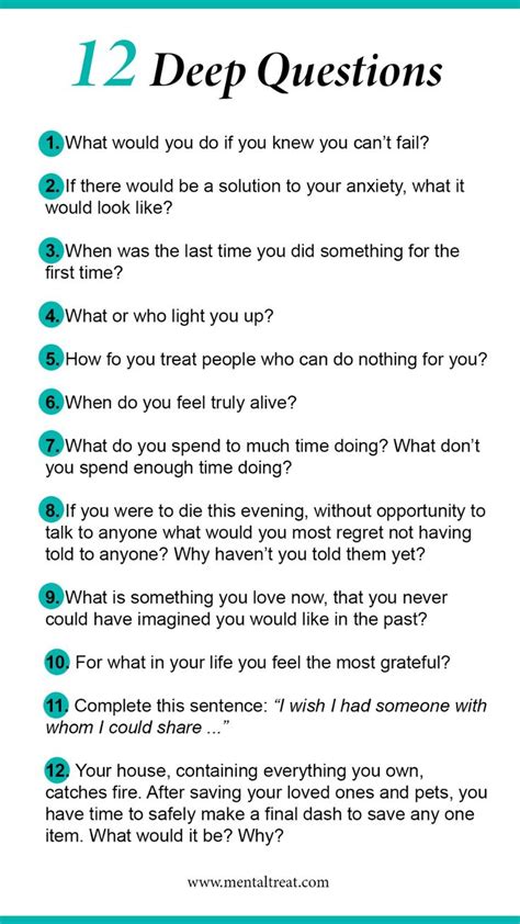 12 deep thoughtful questions to ask yourself or others deep