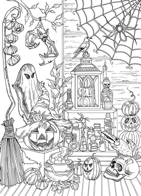 scary halloween coloring pages  printable