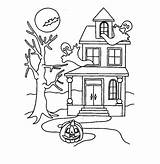 Haunted Coloring House Pages Printable Kids Halloween Dollhouse Colouring Print Color Drawing Bestcoloringpagesforkids Getdrawings Getcolorings Choose Board sketch template