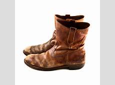 Vintage Leather Boots Men's Rustic Distressed Old by goodmerchants