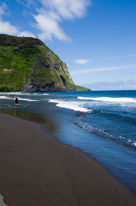 Our First Black Sand Beach Everywhere Once