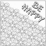Happy Coloring Color Pages Quote Printable Sheet Getcolorings Getdrawings sketch template