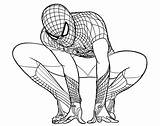 Coloring Pages Amazing Spiderman Spider Man Getdrawings sketch template