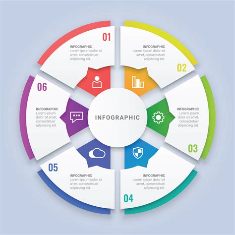circle infographic template   options