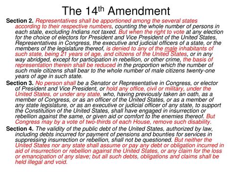Ppt The Exercise Of Judicial Review The 14 Th Amendment And The