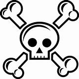 Cross Skull Pirate Death Dead Head Skeleton Pixabay sketch template