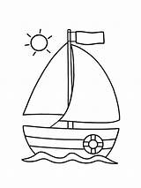 Sailboat Coloring4free sketch template