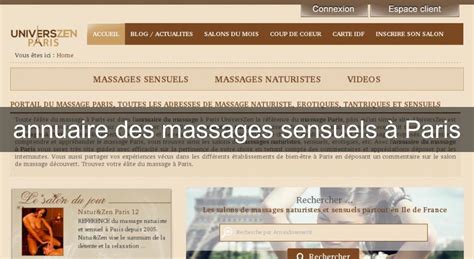 annuaire des massages sensuels à paris massage relaxation