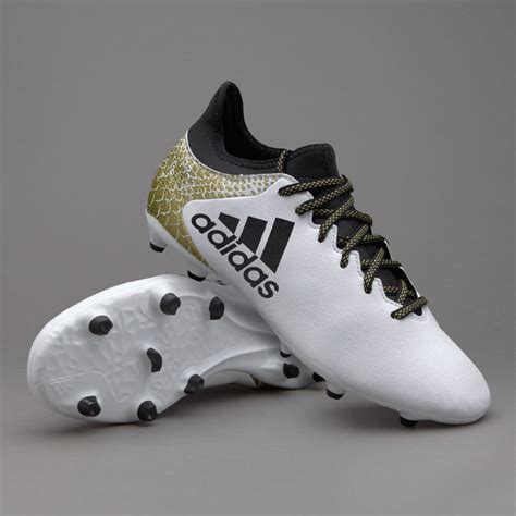 adidas   fgag whitecore blackgold metallic mens soccer cleats football boots black