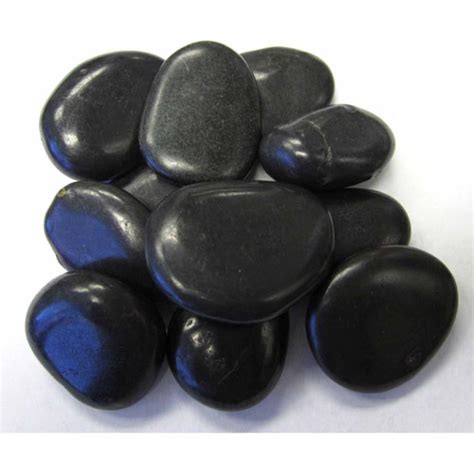exotic pebbles aggregates black polished pebbles  lb walmartcom