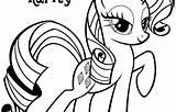 Rarity Coloring Pages Pony Little Friendship Magic Getcolorings sketch template