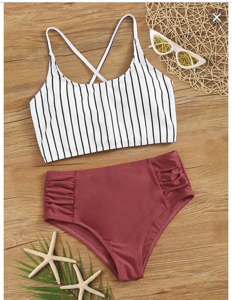 high waisted cute suit cute bathing suits trendy swimsuits tankini