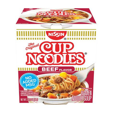 30 Cups Nissin Top Ramen Cup Noodles Beef Flavor Oodles Of