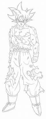 Goku Instinct Lapiz Vegeta Jiren Instinto Dibujar Dbz Andrewdb13 Mandala Coloriage Increíbles Mastered Dragón Gokui Migatte sketch template