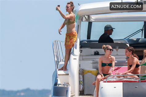 Alicia Vikander Enjoys A Day In A Boat While Holidaying In