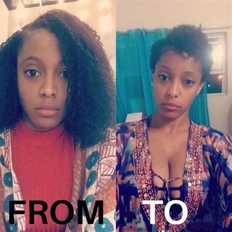 big chop before and after big chop hairstyles curly hair routine