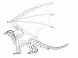 Dragon Nightwing Lineart Line Deviantart Feral Night sketch template